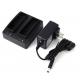 Black Dual Total Station Li Lon Battery Charger For GETAC PS236 PS336