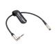 Timecode Cable For Canon R5C DIN 1.0/2.3 To 3.5mm TRS 90 Degree Time Code Cord Compatible With Tentacle Sync