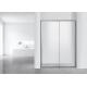 Certified Aluminum Frame Arc Glass Shower Enclosures Clear Tempered Glass ABS Tray