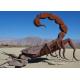 Outdoor Landscape Corten Steel Colossal Scorpion Sculpture