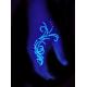 Glow in the dark jewelry tattoo