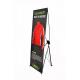 W 60 * H 160 Trade Show Pull Up Banners , Foldable X Frame Banner Stand