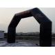 0.6mm Plato PVC Tarpaulin Sealed Inflatable Arches / Black Inflatable Archway