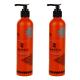 Electroplate Orange Aluminum Lotion Bottle 100ml 150ml Empty Moisturizer Containers