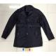 9010 Men's black pu fashion long jacket coat stock