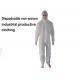 SMS Non-woven protective clothing disposable 3-Ply Cheapest aniti-bacteria waterproof suite