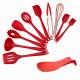 Eco - Friendly Silicone Kitchen Set , Silicone Cooking Utensil Set Durable