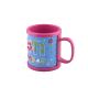 Colorful Plastic Mugs With Soft PVC 2D or 3D Wrapped Logo Skin, Customized ABS Coffee Mug Water Tea Drinks Cup
