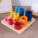 Wooden Early Education Thinking Round Block Develop Children Intelligence Baby Coordination Square Assembled Toy