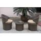 3pcs poly rattan coffee furniture