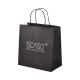 Bio - Degradable Black Kraft Paper Bags Gift Packaging With Rope Handle