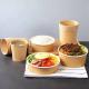 Disposable Kraft Paper Soup Cup Bowl With Paper Lid Take Away Lunch Packing Takeout Box