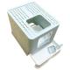 Blue Cat Litter Box with Cover and Scoop Included Entire Dimension 51.0*41.0*38.0cm