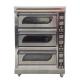 Gas Tempered Glass Stainless Steel Baking Oven For Bread