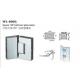 135 degree bathroom shower door stainless steel glass clamp & glass door