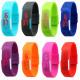 Ultra Thin Sport Digital Led Bracelet Watches In Hard PU Material, Customized Logo On The Buckle