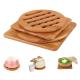 High Durability Bamboo Office Supplies Bamboo Coaster Coaster Holder Easy Cleaning