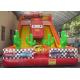 6m high kids extreme speed race inflatable car slide for kids outdoor entertainment