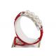 custom adjustable red woven rope pearl bracelet Handmade Jewelry