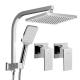 Modern Design Style and Chrome Finish Lizhen Hwa-Vic Durable In-Wall Shower Faucet Set