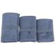 Blue Fast Dry Embroidered Microfiber Gym Towel With Bag
