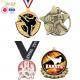 Metal Hanging Marathon Medals Custom Printing Logo Souvenir Karate For Honor