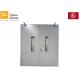 White Grey 2100 X 2400 mm Steel Fire Safety Door With Glass 2 Hours Fire Rating 55 mm Thick