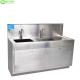 Customized Scrub 304 Stainless Steel Hand Wash Basin With Faucets