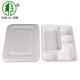 5 Compartments Biodegradable Food Trays Eco Disposable Tableware Bagasse Food Container