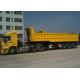 3 BPW Axles And Hydraulic End Dump Truck with 42 Cbm Capacity Volume