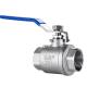 General Stainless Steel Pull Handle Manual Water 2 PC Female Thread Straight Ball Valve