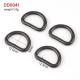 OEM/ODM Acceptable Small Metal Black D Ring for Clothes Bag Accessories