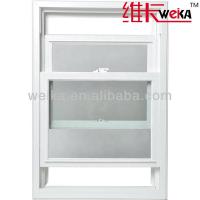 American Design UPVC Single Hung Window 1.4mm-2.5mm Thickness Environmentally Friendly