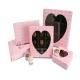 Luxury cupcake chocolate paper box with heart window  Custom heart shape window cupcake gift box