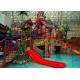 Adults Aqua Water Playground Equipment , Big Water House Maya Style Theme Park Slide