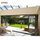 2.0mm Thickness Aluminum Folding Doors Exterior Portable Balcony Glass Bi Fold Door With Plexiglass