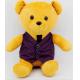 Stuffed Plush Voice Device Yellow Music Teddy Bear with /without head moving