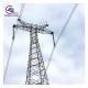 Distribution Galvanized 500kv Transmission Tower 100m Steel
