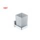 Brass single tumbler holder glass bathroom high quality chrome color OEM nobel brass base square design