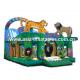 Inflatable Funcity In Jungle Animal Park Theme For Outdoor Children Amusement