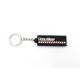 Personalized Rectangle Shape Soft PVC Keychains Double Side Rubber Material