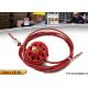 Safety Lock Out With Padlocks ABS Red Wheel Type Cable Lockout 2 / 5 / 10M Cable