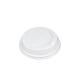 White Compostable Eco Friendly Coffee Cup Lids For Takeaway