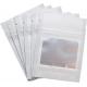 Smell Proof Foil Mylar Resealable Pouch Laminated Packaging Bags With Clear Window