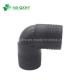 Round Head Code Black Electrofusion HDPE 90 Degree Elbow SDR11 for Plumbing Fittings