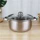 4L Kitchen Soup Pots Large Capacity Kitchen Stainless Steel Cookware