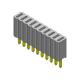 Female Header Connector 1.27mm Single Row Straight Type 1*2PIN To 1*50PIN H=4.60mm