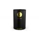 Gold Stamping Black Kraft Paper Composite Wine Cans for Wine and Clothes