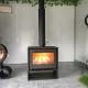 Indoor Decorative Freestanding Wood Burning Steel Wall Mounted Stove Fireplace