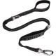 Telescopic  Dog Traction Rope Reflective Buffer Black